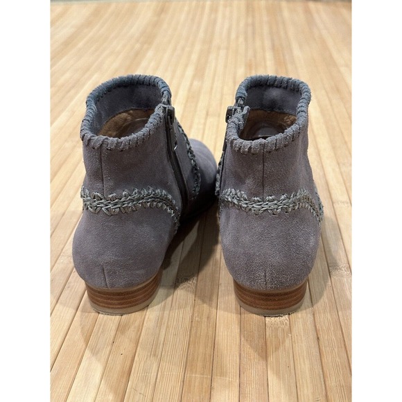 Jack Rogers Gemma Suede Ankle Booties, Gray, Size 7 M Stitched - Picture 7 of 11